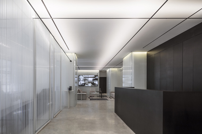 物業公司辦公室前臺裝修設計效果圖