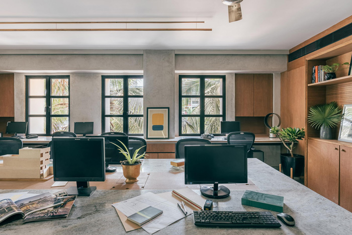 500平方事務所辦公區裝修設計效果圖