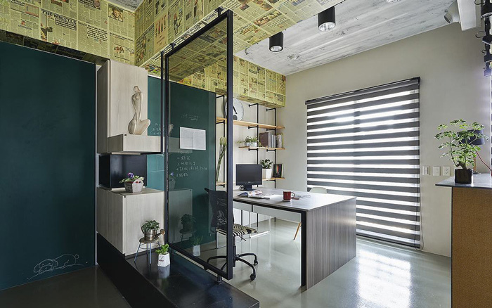 50平方工業風辦公室辦公區裝修設計效果圖