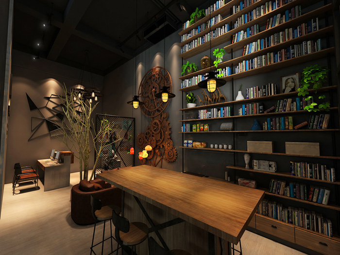 loft閣樓辦公室恰談區裝修設計效果圖