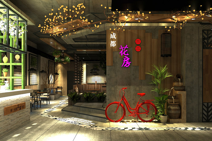 音樂餐吧前臺(tái)裝修設(shè)計(jì)效果圖