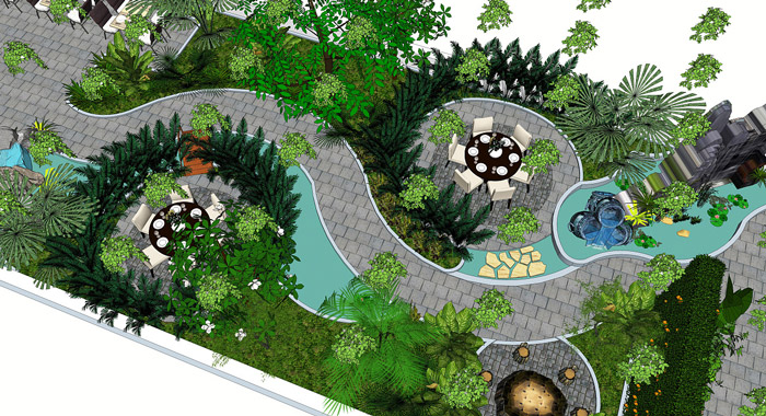 生態餐廳動線效果圖