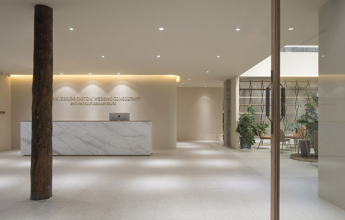婚禮策劃機(jī)構(gòu)前臺(tái)裝修設(shè)計(jì)效果圖