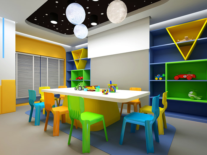 少兒培訓機構教室裝修設計效果圖