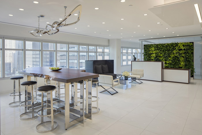 服務式辦公室接待區裝修設計效果圖