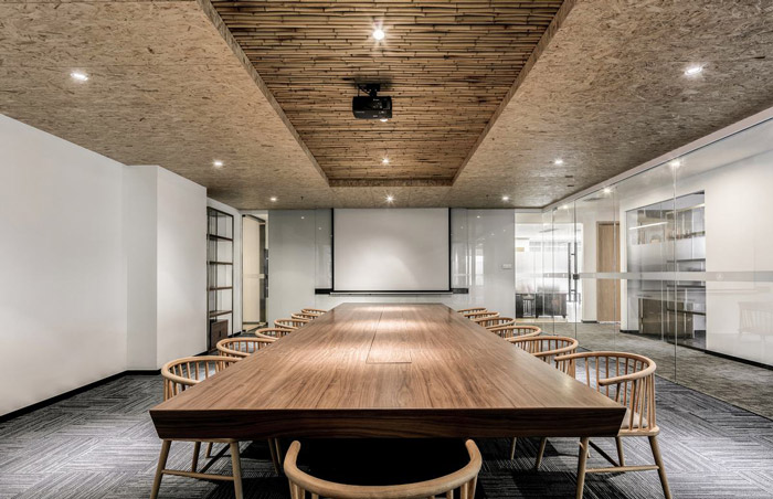 茶業公司辦公室會議室裝修設計方案