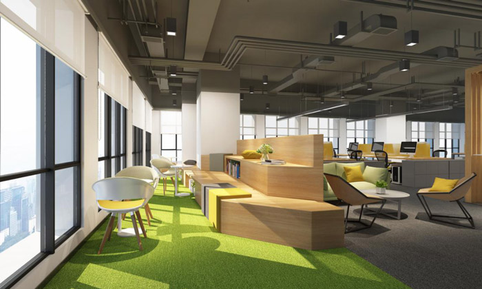 食品公司休息區裝修設計效果圖