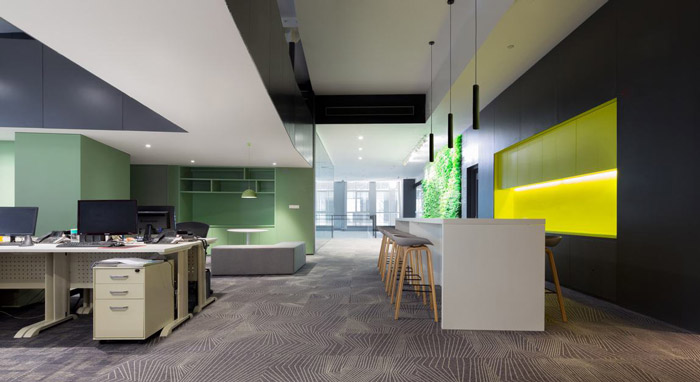 總部辦公樓辦公區裝修設計效果圖