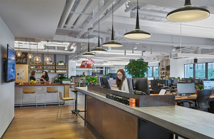 分公司辦公室進門區裝修效果圖