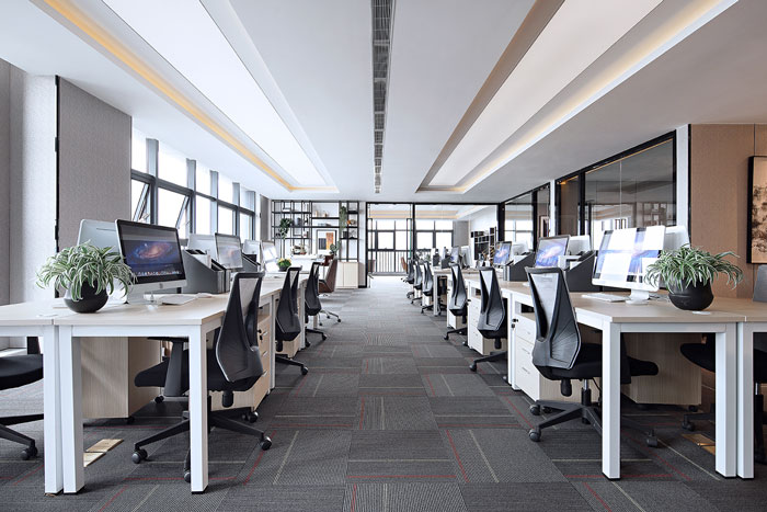 公司寫字樓辦公區裝修設計效果圖
