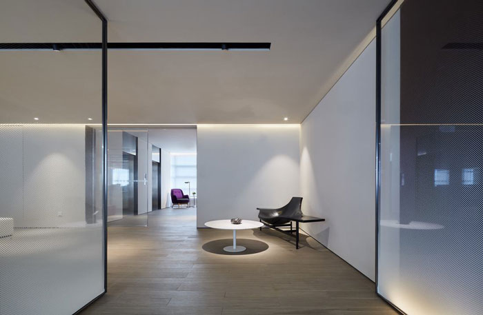 企業辦公室接待區設計裝修效果圖