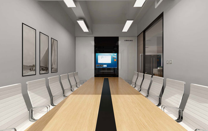 食品公司辦公室會(huì)議室裝修設(shè)計(jì)效果圖