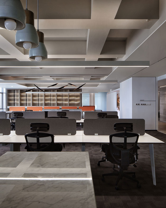 機構辦公室辦公區裝修設計效果圖