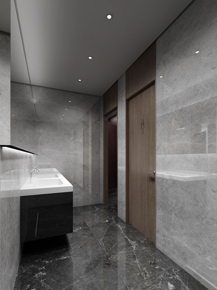 金融辦公室衛生間裝潢設計效果圖