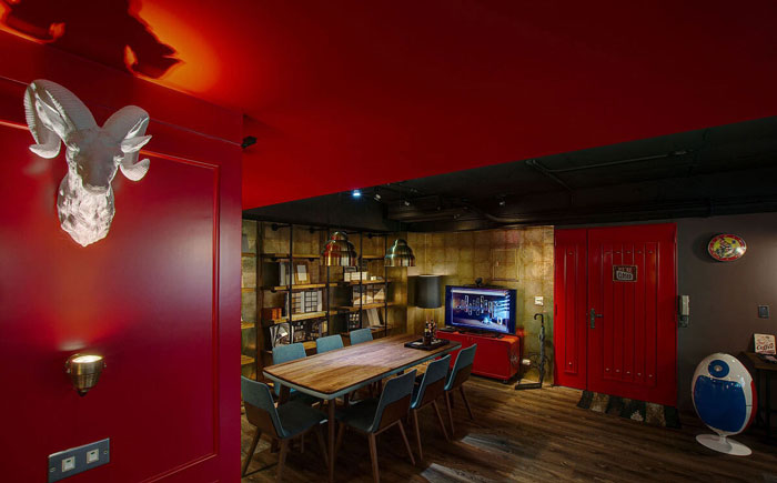 復(fù)古辦公室會(huì)議室設(shè)計(jì)效果圖