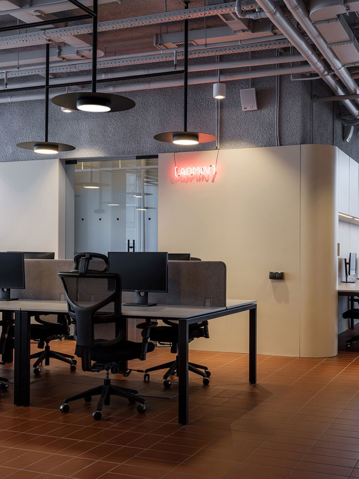 極簡辦公室辦公區裝修設計效果圖