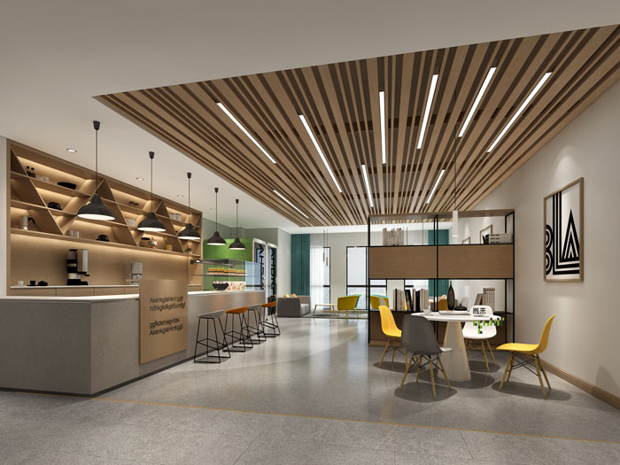 杭州環(huán)保公司辦公室休息區(qū)裝修設(shè)計效果圖