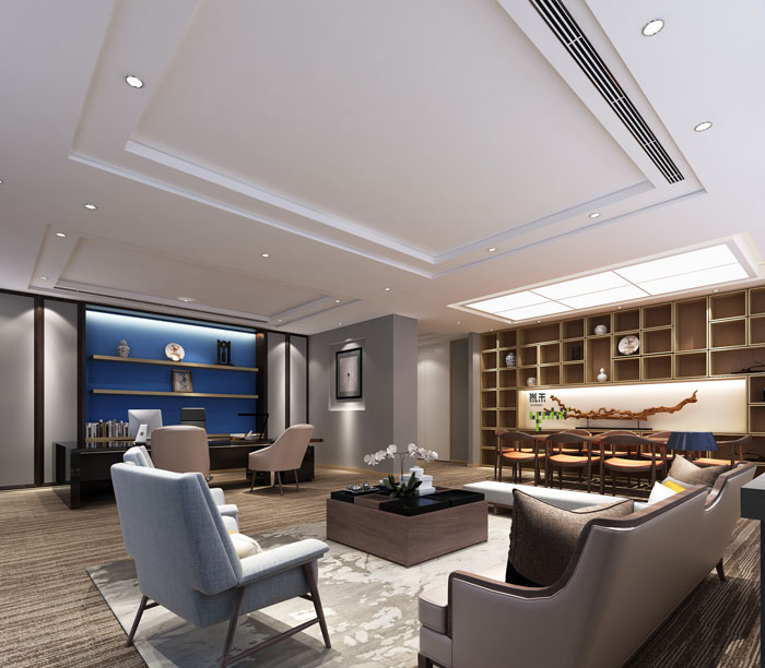 杭州廠家總經理辦公室裝修設計效果圖