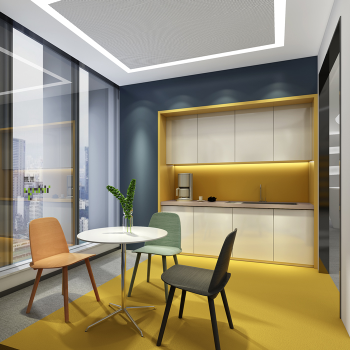 醫療公司辦公室茶水間裝修設計效果圖