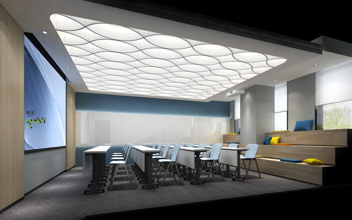 醫療公司辦公室培訓室裝修設計效果圖