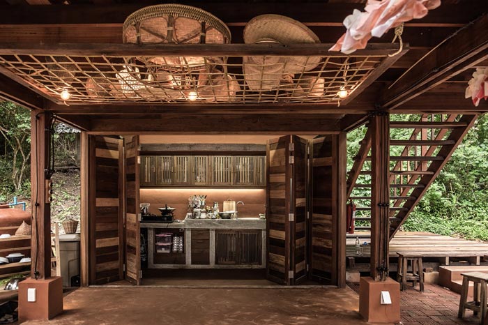 鄉村文化民宿廚房設計效果圖