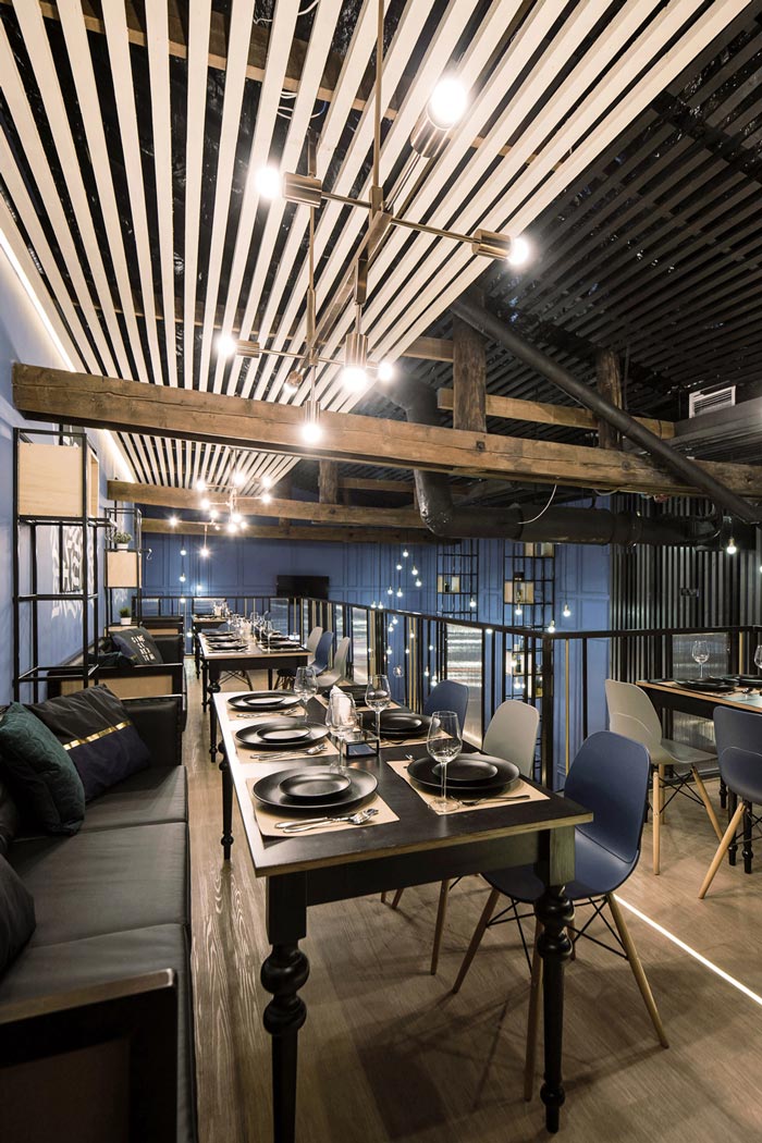 233平方工業風酒吧二樓設計方案