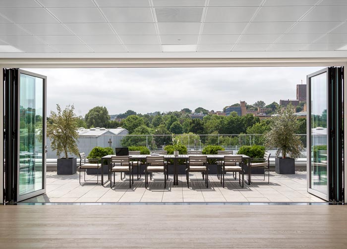 商業園辦公室露臺裝修設計效果圖